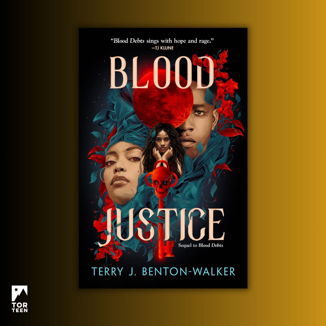 The cover of Blood Justice by Terry J. Benton-Walker
