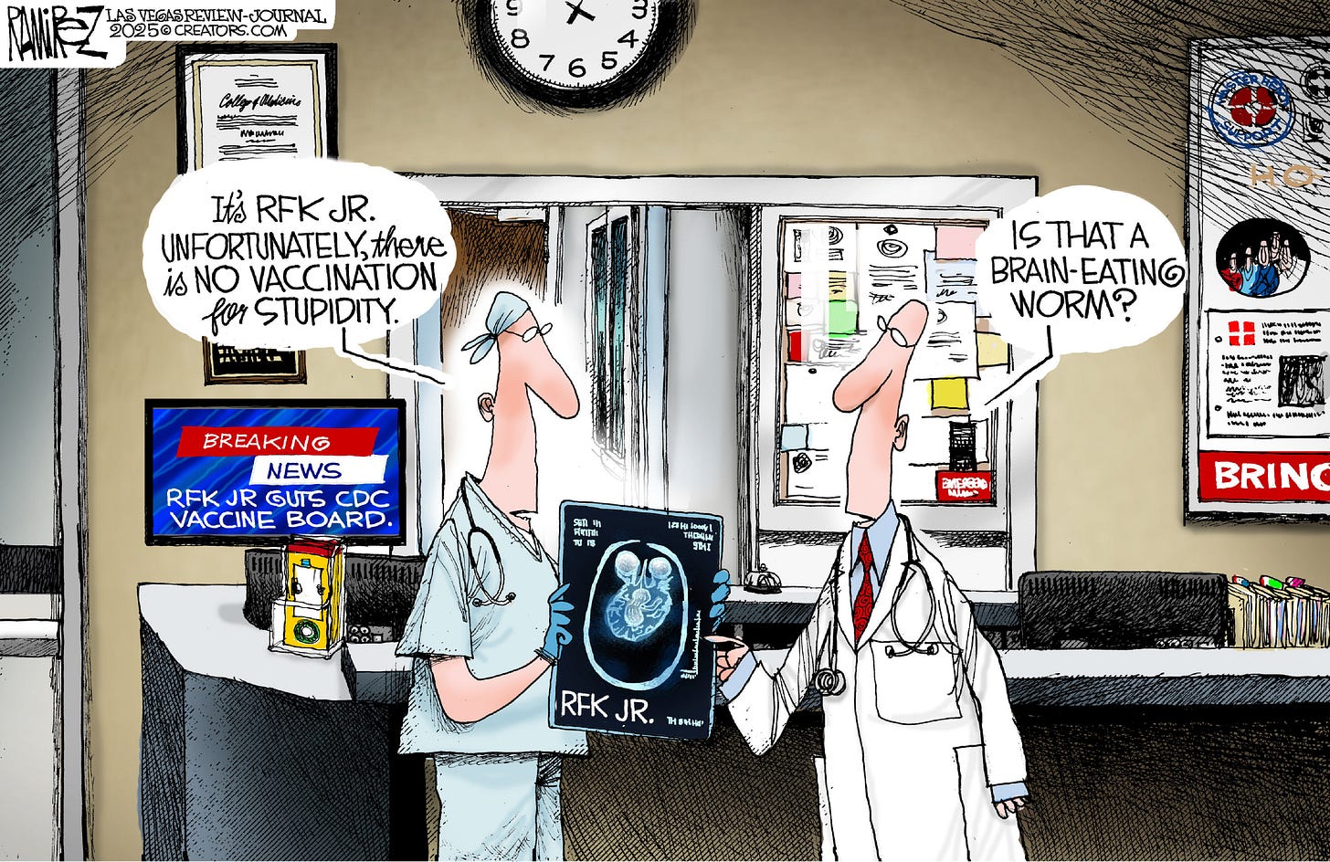 5 worm-ridden cartoons about RFK. Jr and the CDC | The Week