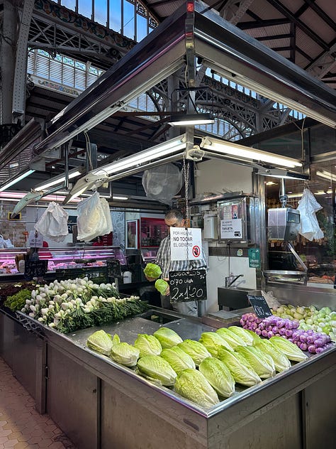 incredibly fresh produce at Central Market of Valencia