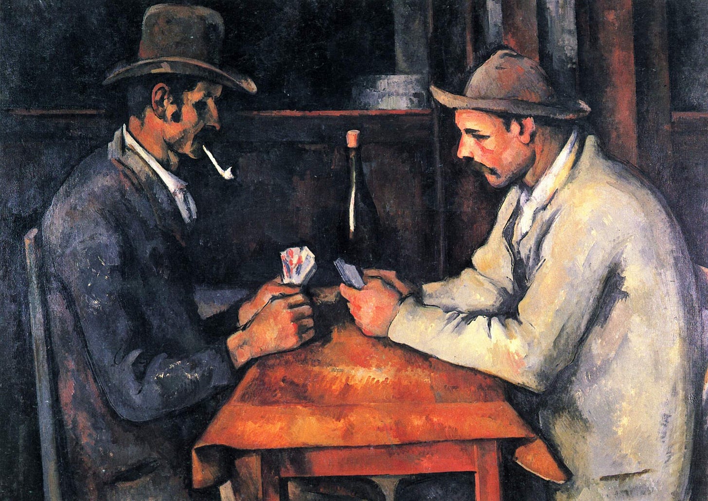 Paul Cezanne, The Card Players, 1890s. Private collection, Qatar. Paul Cezanne, The Card Players, 1890s. Private collection, Qatar.