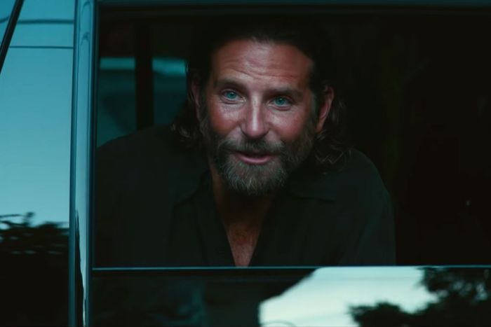 Bradley Cooper in A Star is Born.