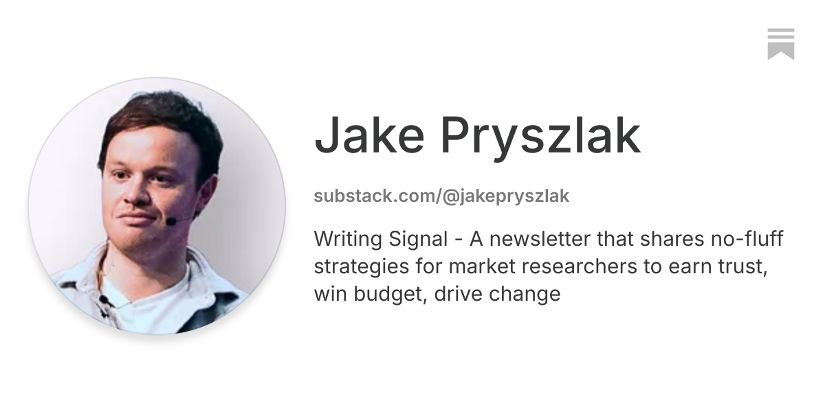 Jake Pryszlak | Substack