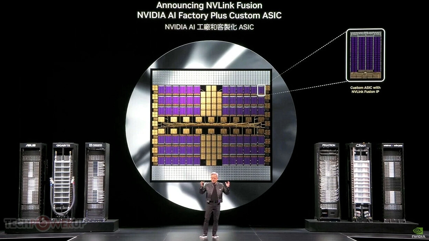 NVIDIA công bố NVLink Fusion, cho phép khách hàng sử dụng CPU và bộ tăng  tốc AI