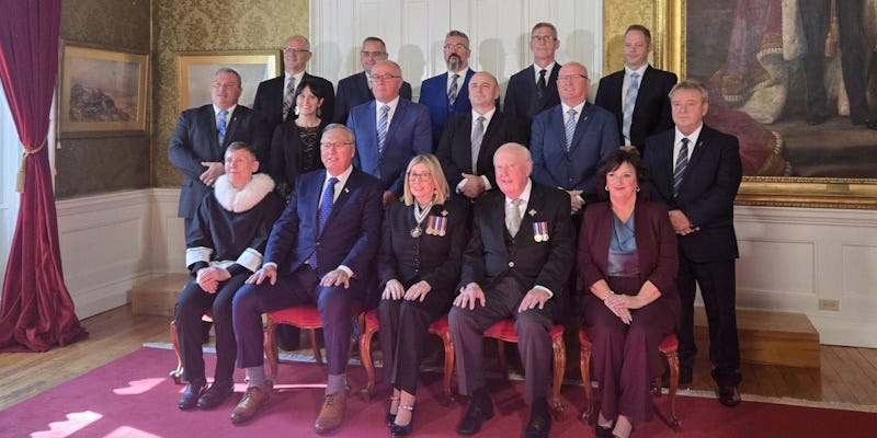 Premier Tony Wakeham's Pared Down Cabinet Sworn-In