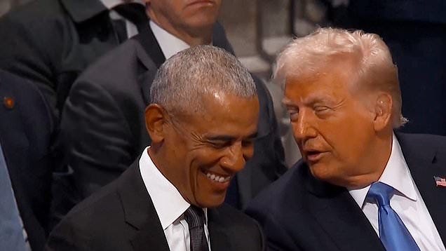 LIP READING TRANSCRIPT: Barack Obama & Donald Trump @ Jimmy Carter’s Funeral