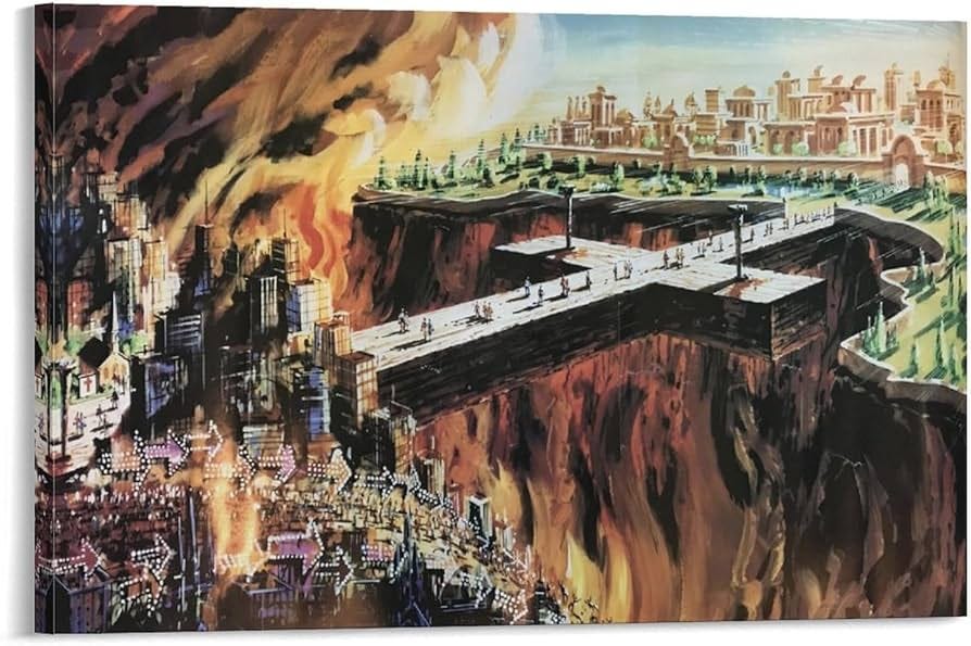 Generic William Ressler Bridge to Heaven And Hell Canvas Art Poster And  Wall Art Picture Print Modern Family Bedroom Decor Posters  20x30inch(50x75cm), ...