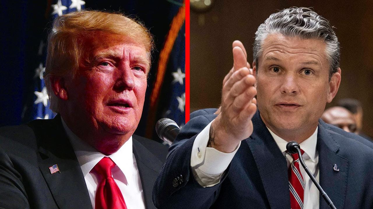 Photo of Pete Hegseth, Donald Trump