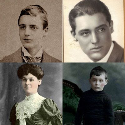 Cary Grant and his parents,Elias and Elsie Leach.He looks so much like his  father more than with his mother