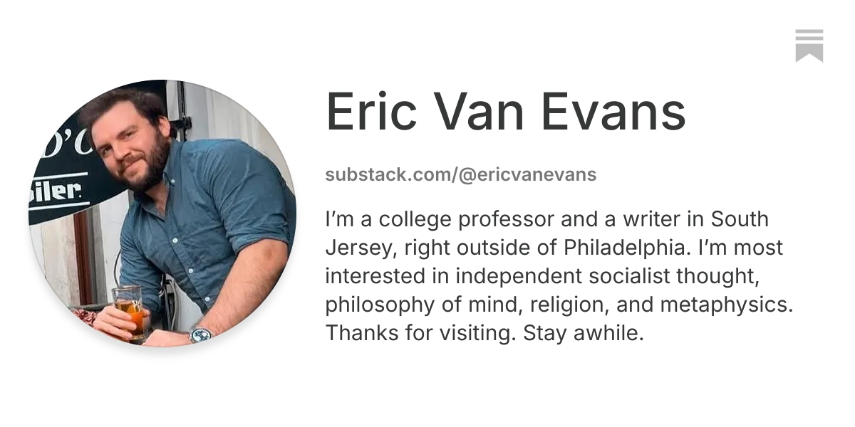 Eric Van Evans | Substack