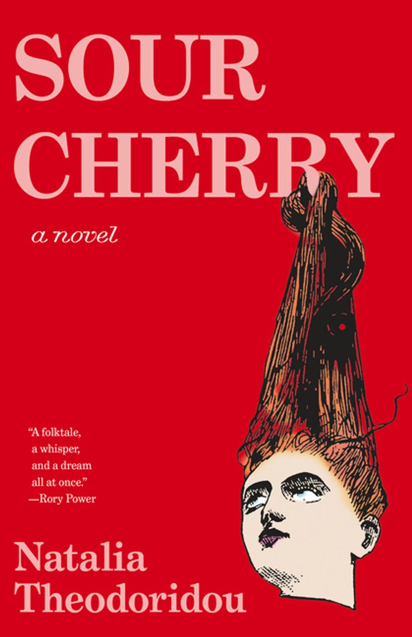Hardcover edition of Sour Cherry by Natalia Theodoridou