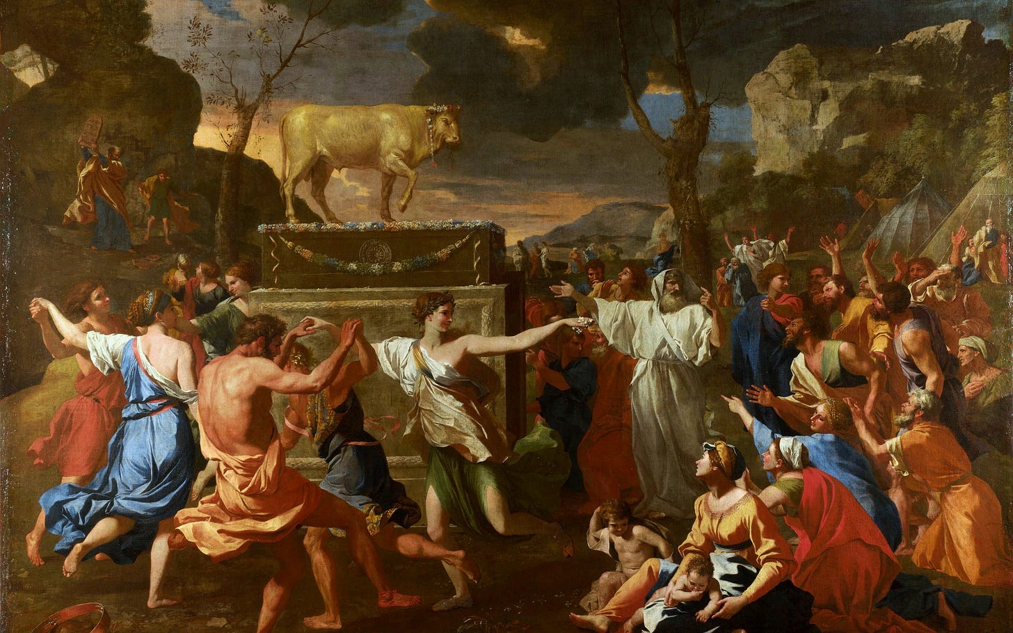 Nicolas Poussin — L’Adoration du veau d’or (1634) Nicolas Poussin — L’Adoration du veau d’or (1634)