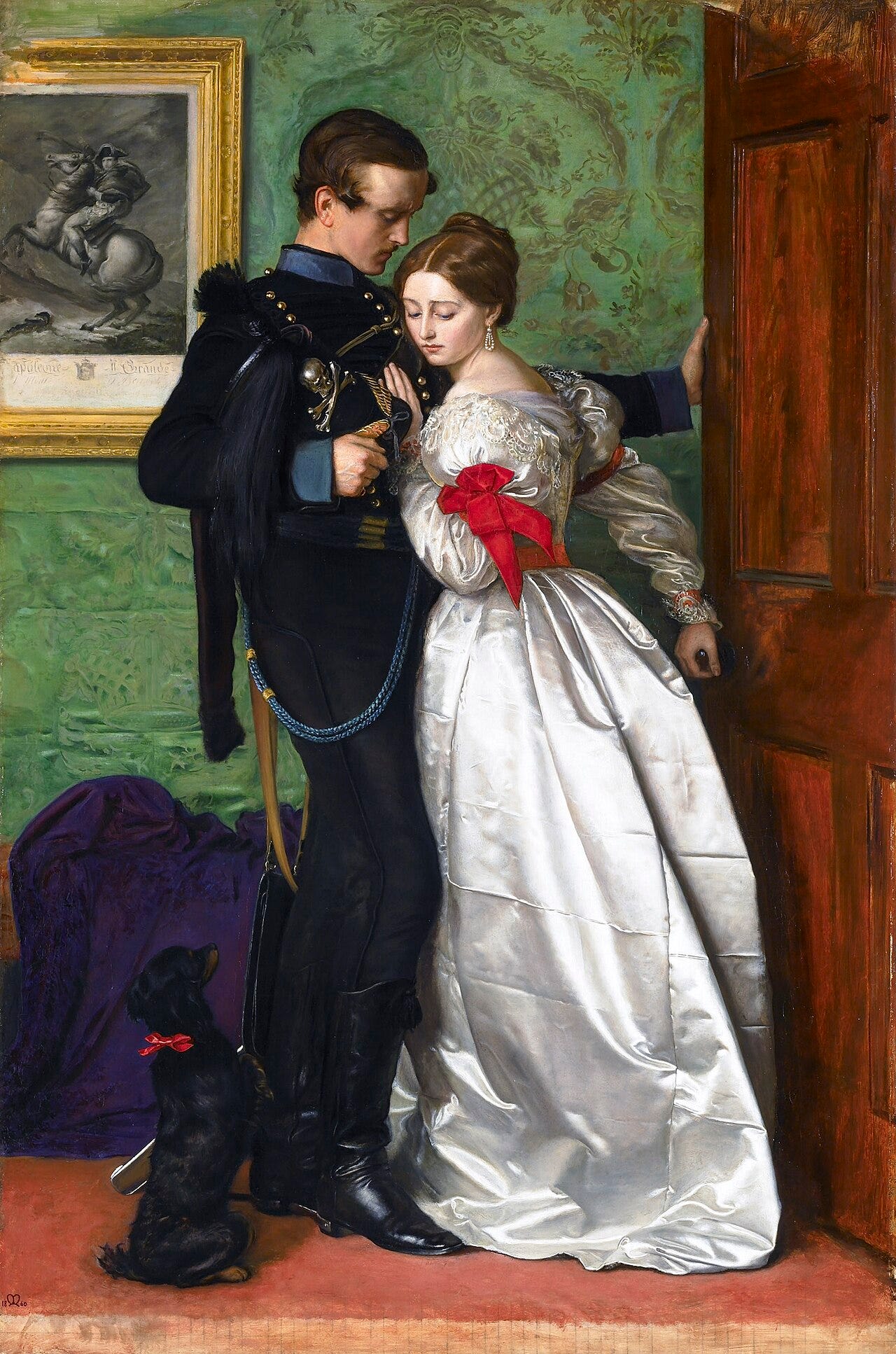 John Everett Millais, The Black Brunswicker, 1860. John Everett Millais, The Black Brunswicker, 1860.