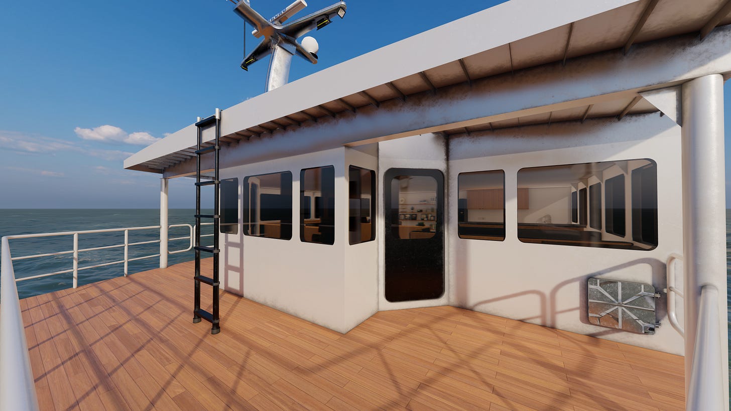 Foredeck Rendering Foredeck Rendering