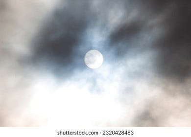 Pale Sun Shining Through Heavy Winter Stock Photo 2320428483 | Shutterstock