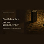 Reversing Climate Change