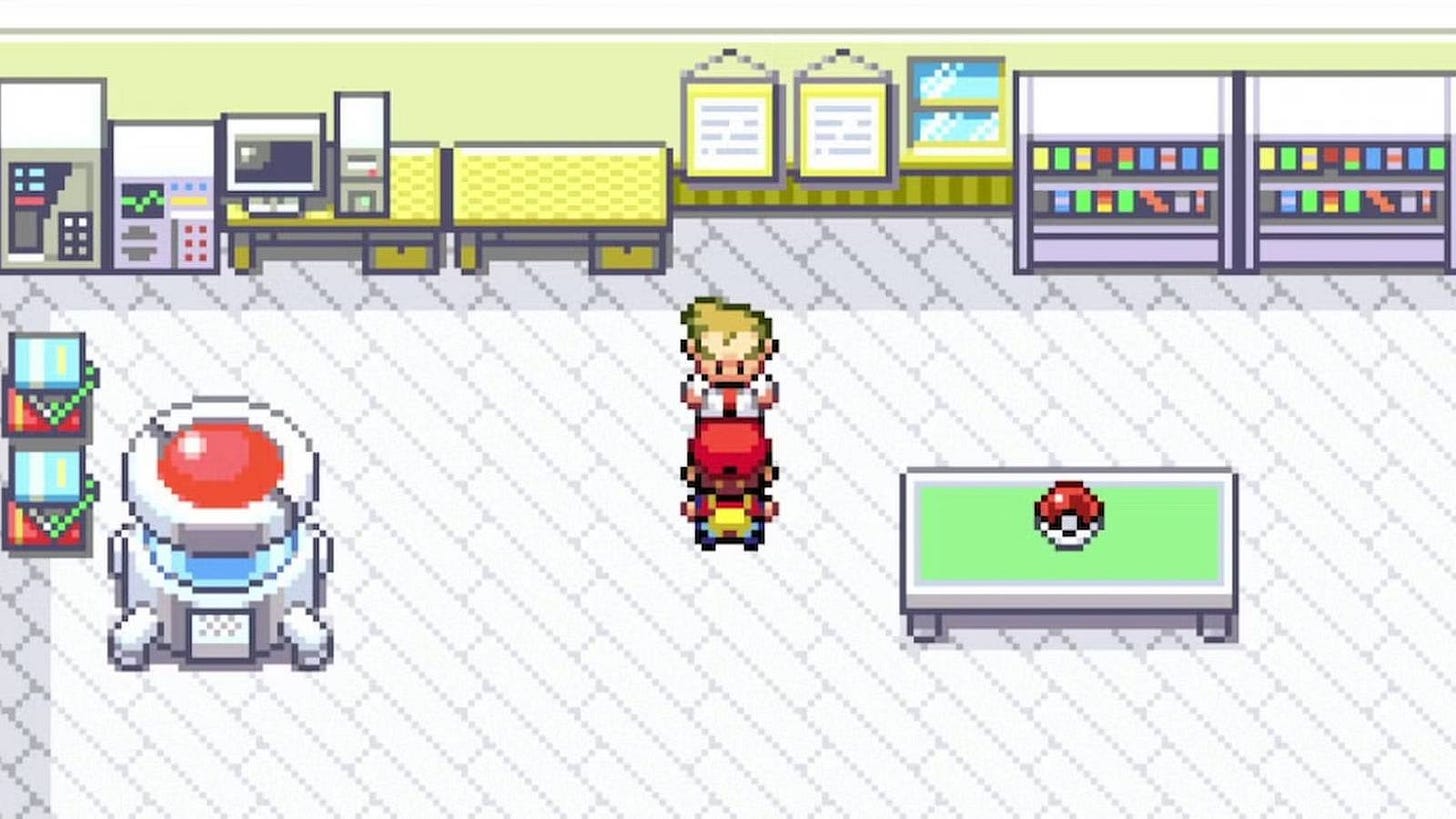 Some Pokemon FireRed and LeafGreen Players Have Racked Up Dozens of Hours  in the Games Without Ever Leaving Oak's Lab