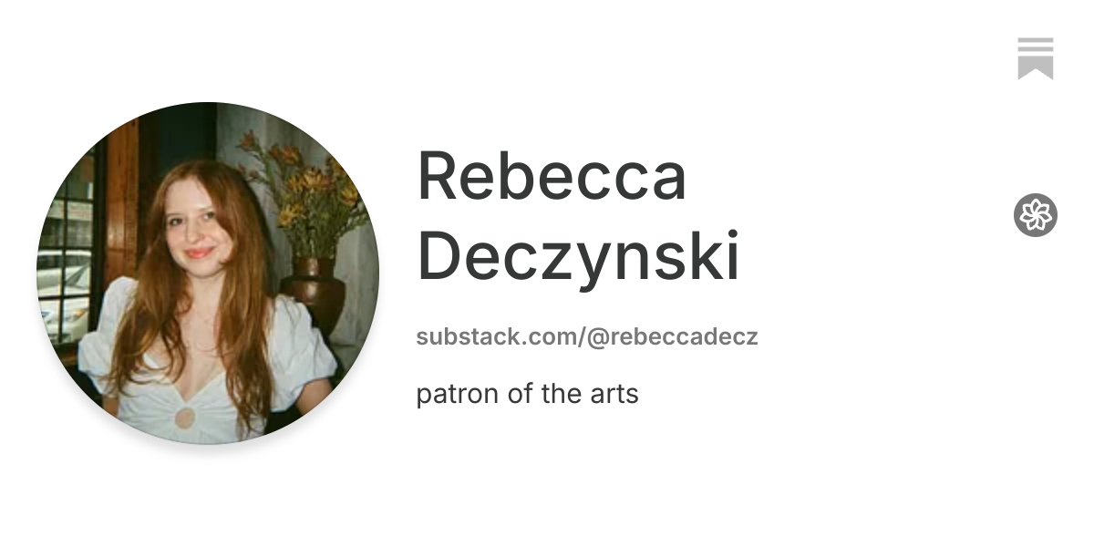 Rebecca Deczynski | Substack