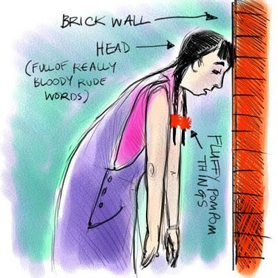 English idioms,sayings and expressions: be banging/hitting your head ...