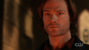 Sam confronted by Lucifer