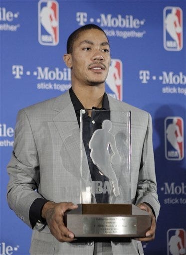 Bulls' Derrick Rose voted NBA rookie of the year – San Diego Union-Tribune