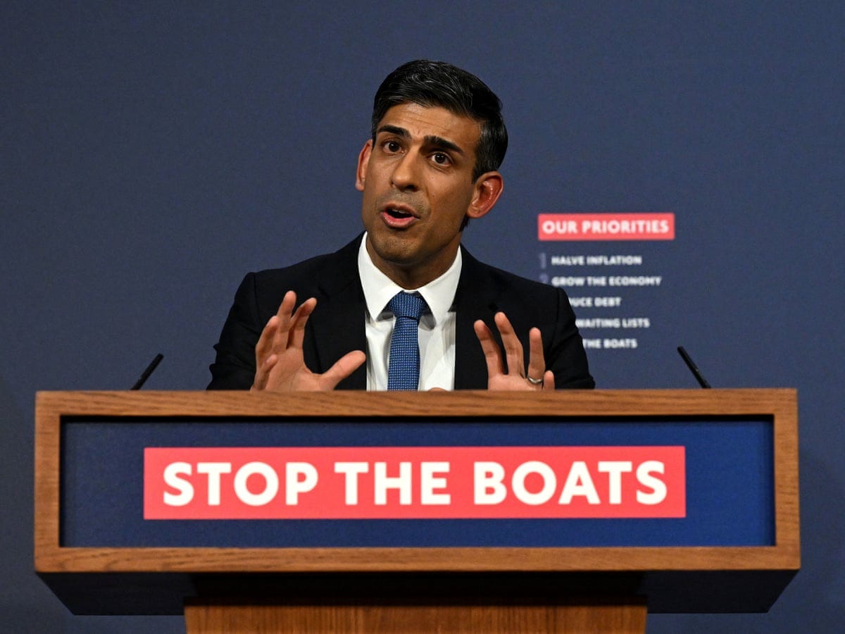 Stop the boats': Sunak's anti-asylum slogan echoes Australia's harsh policy  | Immigration and asylum | The Guardian