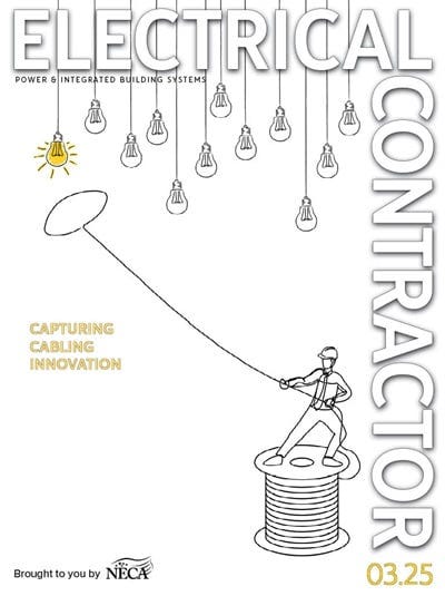 cover for Electrical Contractor, March 2025: Capturing Cabling Innovation