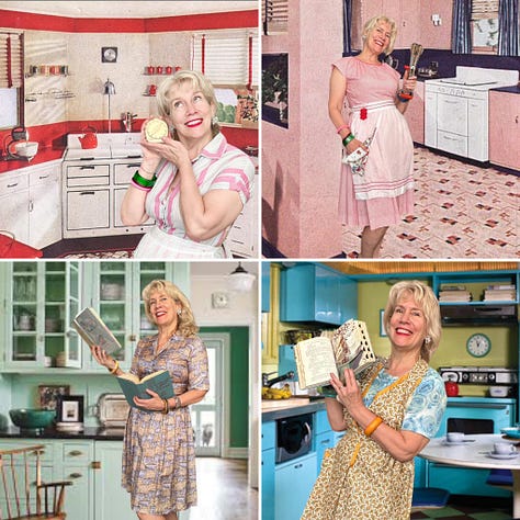 images of me and my family members wearing aprons