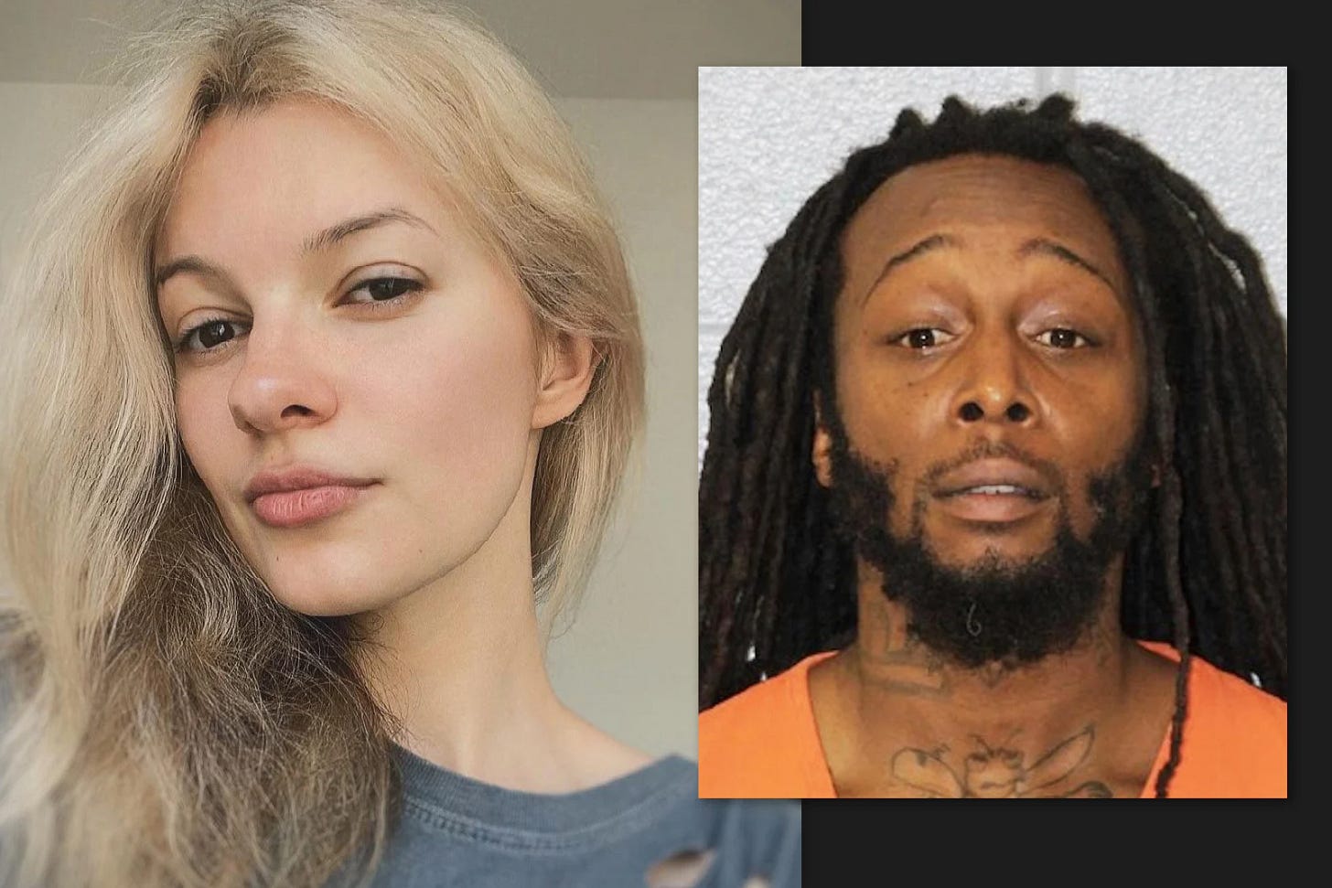 Iryna Zarutska and Decarlos Brown, Jr. Iryna Zarutska and Decarlos Brown, Jr.