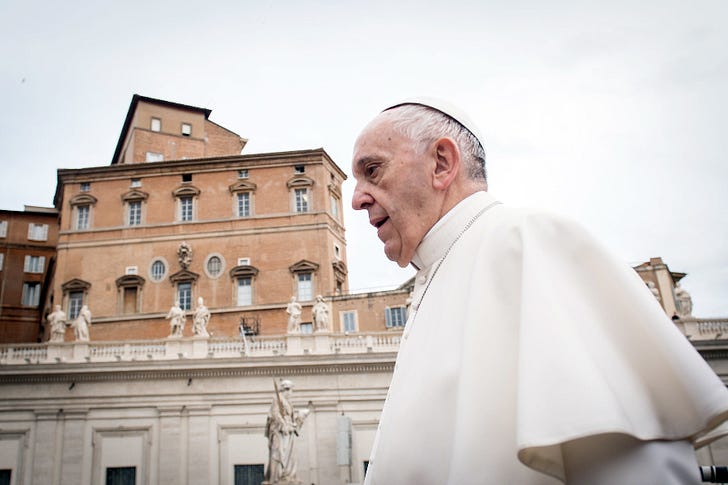 Pope Francis attends a Nov. 15, 2017, general audience in St. Peter’s Square. © Mazur/catholicchurch.org.uk.
