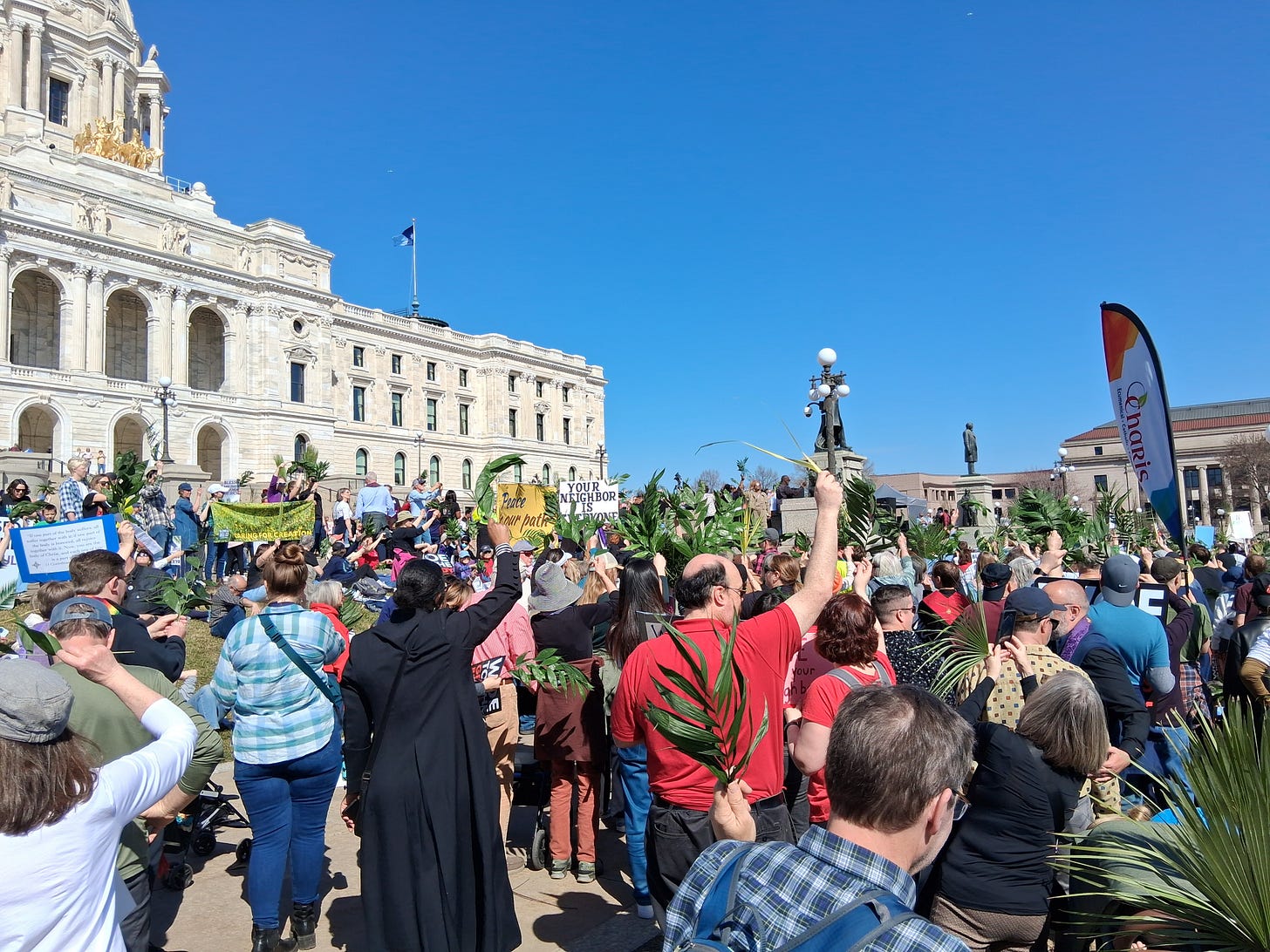 Palm Sunday March at MN Capitol