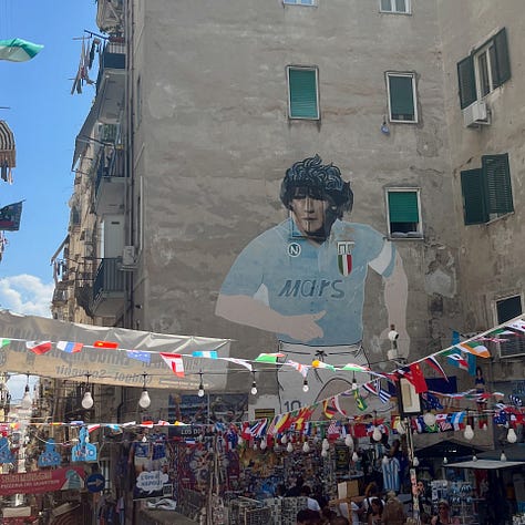summer images of Napoli streets