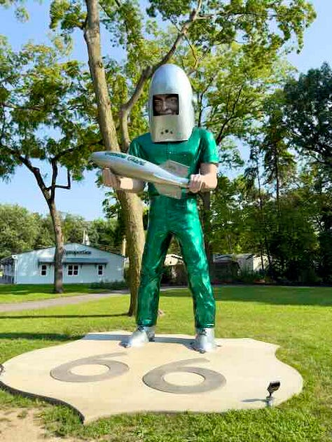 Scenes from a road trip through Illinois to Elkhart Lake, Wisconsin
