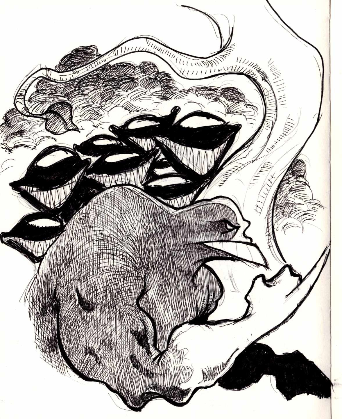Ballpoint sketch of the Maxx.