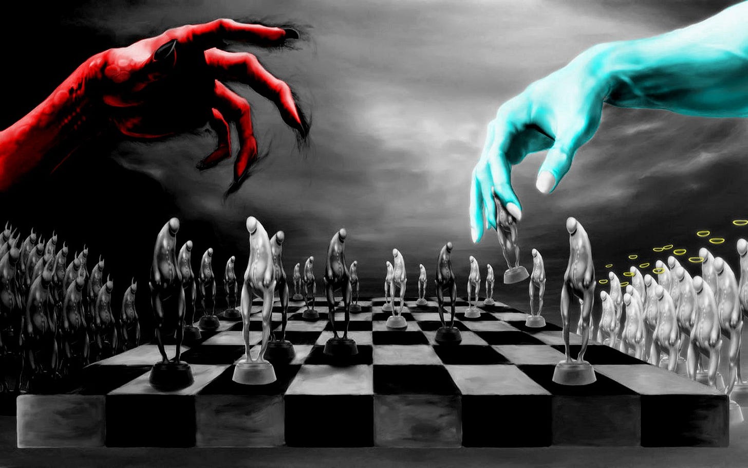 🔥 [50+] God vs Devil Wallpapers | WallpaperSafari