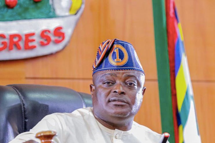 The Speaker of the Lagos State House of Assembly, Rt. Hon. Mudashiru Obasa. Credit: Themomentng.com