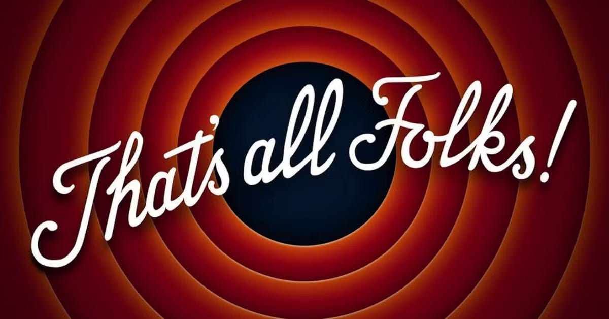 that's all folks text in a looney tunes red spiral that's all folks text in a looney tunes red spiral