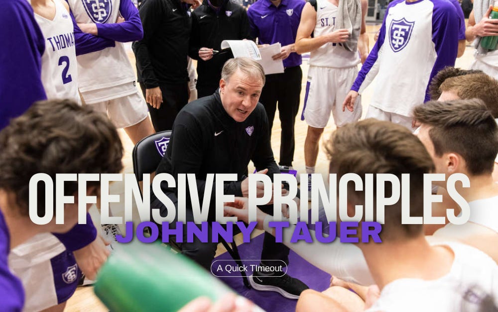 Johnny Tauer's 6 Principles for More Efficient Basketball Offense
