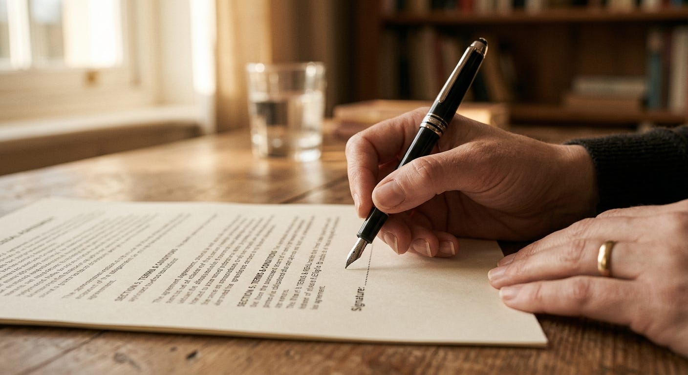 Una firma no es un consentimiento