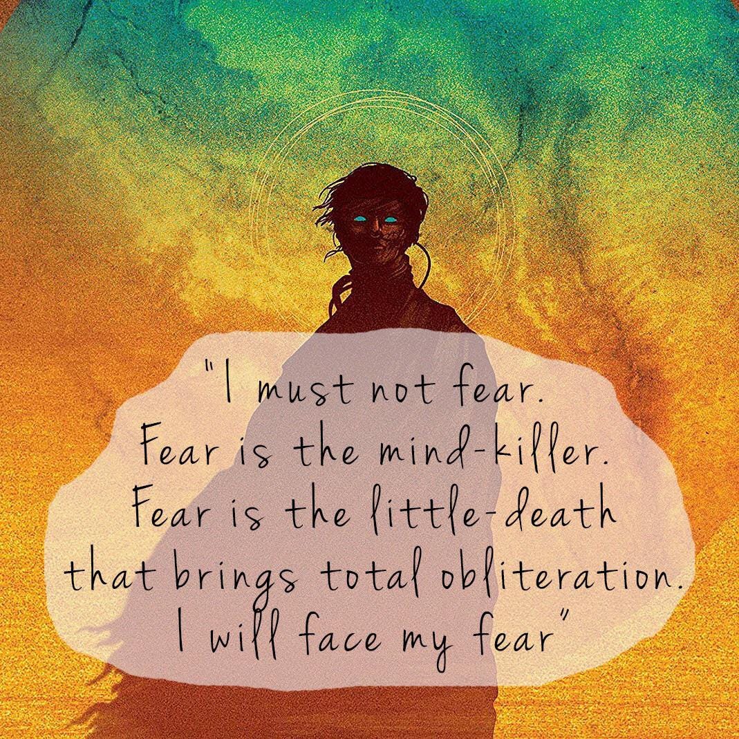 So I haven't read any of the Dune series in at least 4 years. Recently I  started a daily meditation practice and was required to repeat a mantra  over and over in