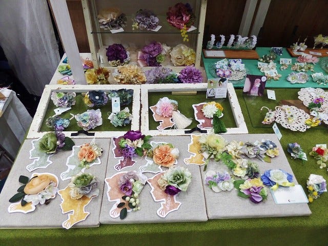 Flower Hair Clips Flower Hair Clips