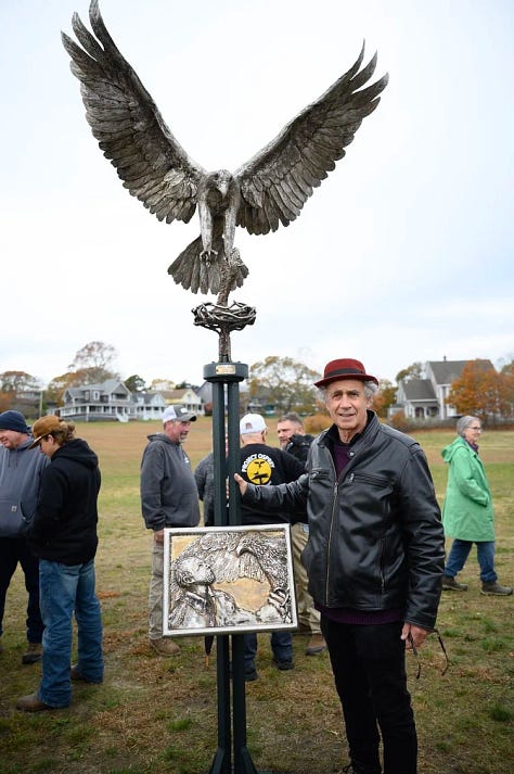 Gus Ben David memoiral sculpture, Barney Zeitz