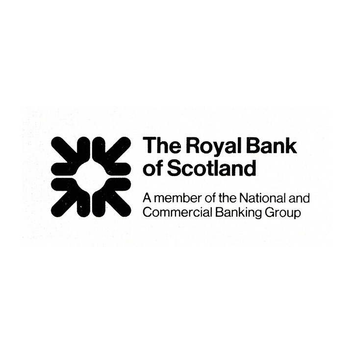 Mark Woodham & Allied international Designers' 1968 logo for The Royal Bank of Scotland