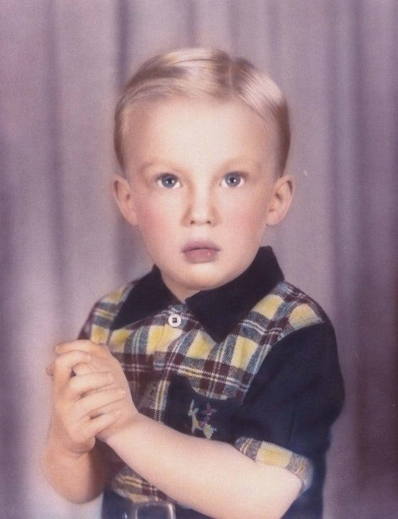 Donald Trump at age four. Donald Trump at age four.