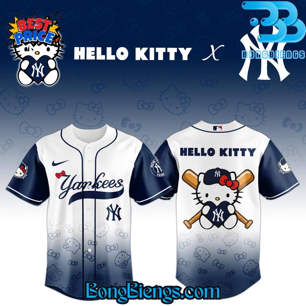 New York Yankees x Hello Kitty Night 2025 Baseball Jersey