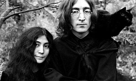 John Lennon with Yoko Ono and Salt, the cat Crazy Cat Lady, Crazy Cats ...