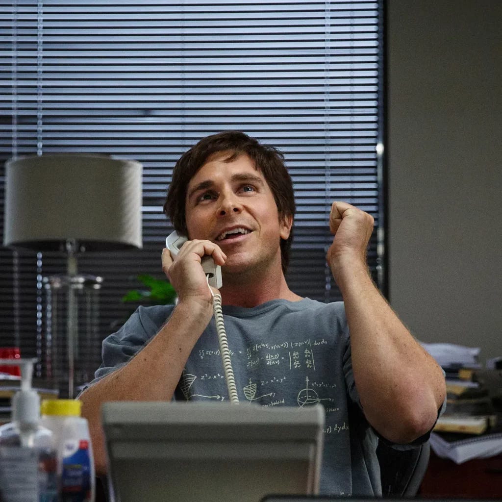 Christian Bale as Michael Burry