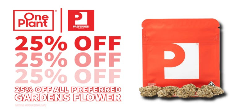 One Plant Delivery (Salinas Area) Menu - a Cannabis Dispensary in  Prunedale, CA