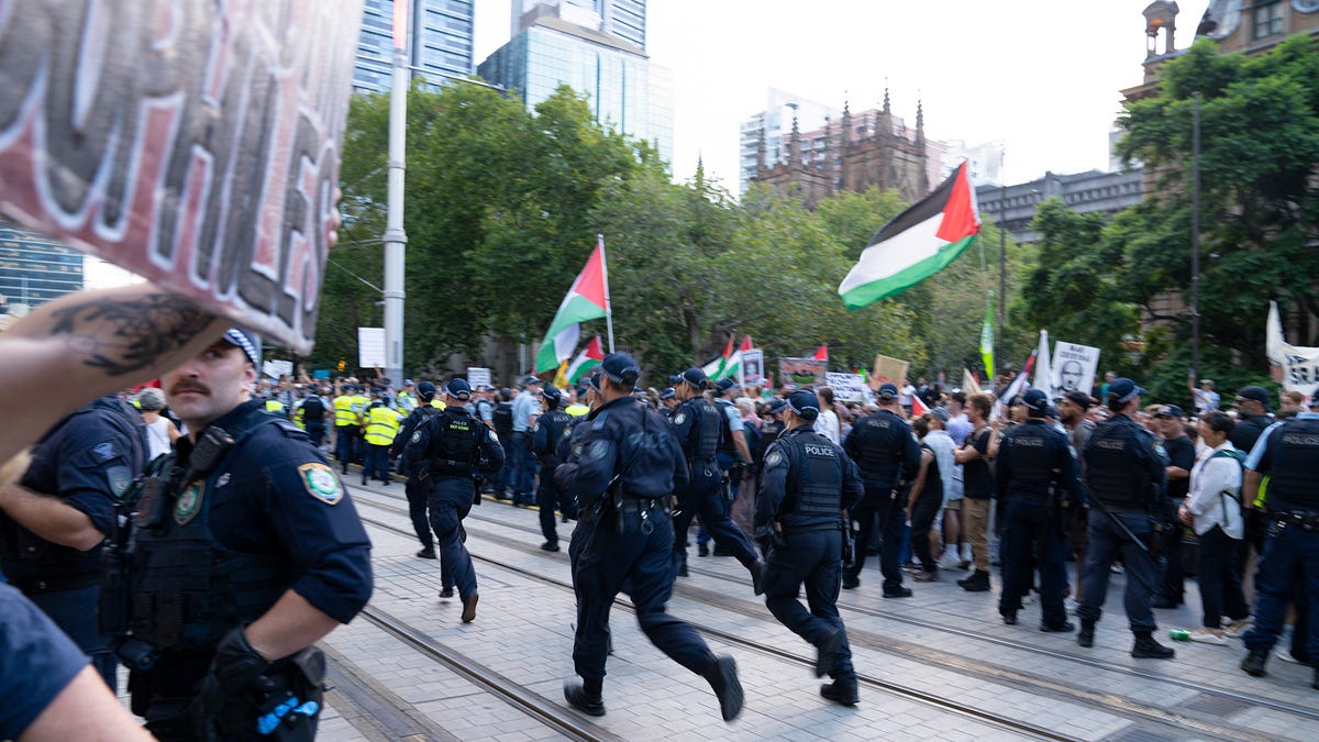 I am a Sydney Jew who witnessed police brutalise protesters in my name
