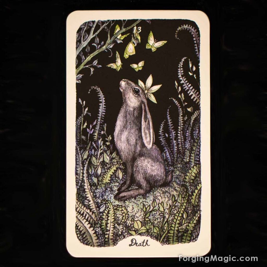 Oak, Ash & Thorn Tarot Deck Death Card