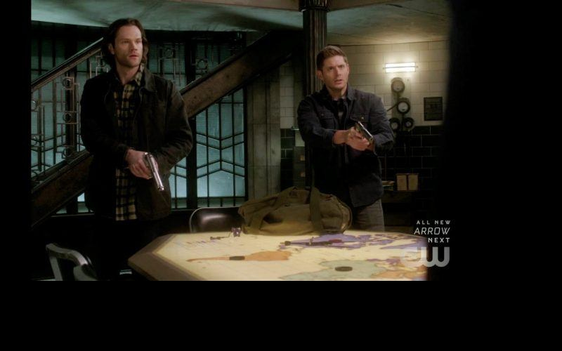 supernatuarl sam dean pulling guns on mister ketch supernatuarl sam dean pulling guns on mister ketch